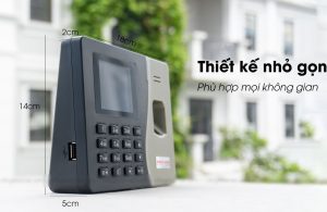 Kích thước máy chấm công K14